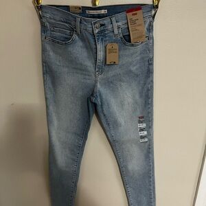 Levi's Light Blue High Rise Super Skinny Jeans